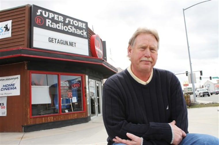 "RadioShack has taken the position that we're tarnishing their brand image with the promotion," RadioShack owner Steve Strand says. "I don't think this is a negative impact. I don't think they understand the way of life in Montana." 